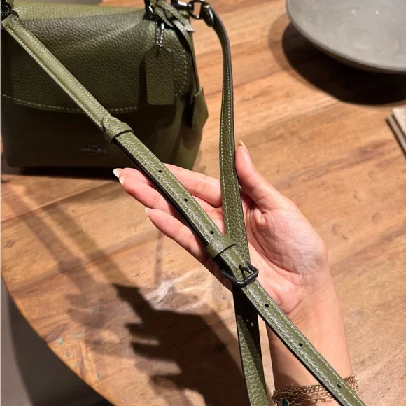 Coach Olive Green Emery Top Handle Satchel - Picture 9 of 15